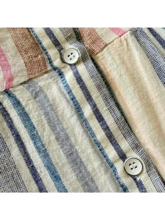 Anthropologie Splendid Maxi Dress Stripe Adjustable Spaghetti Straps size Medium - Picture 4 of 12